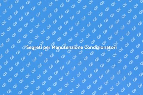 Manutenzione Condizionatori Inverter