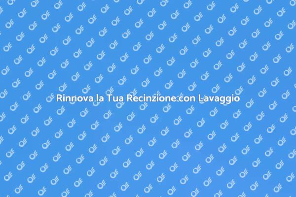 Rinnova la Tua Recinzione Facile e Veloce