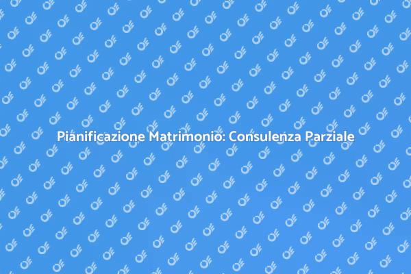 Consulenza Parziale: Semplifica il Matrimonio
