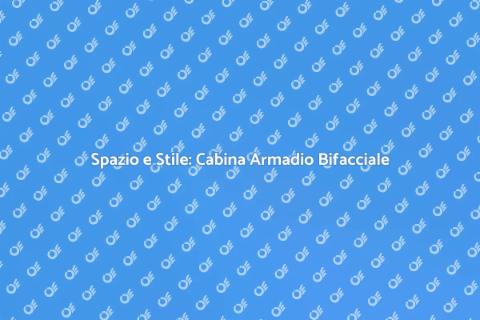Cabina Armadio in Cartongesso Bifacciale