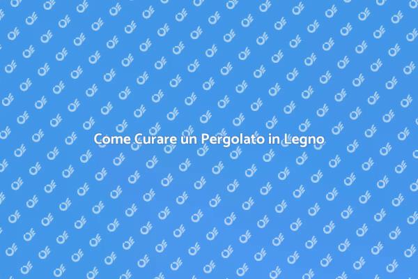 Guida alla Manutenzione del Pergolato