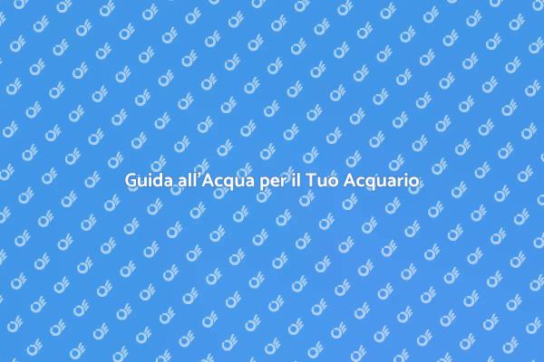 Importanza dell'Acqua nell'Acquario