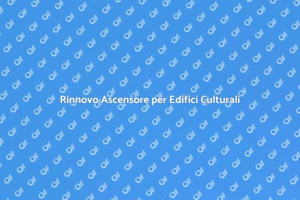 Ascensore: Innovazione in Edifici Culturali