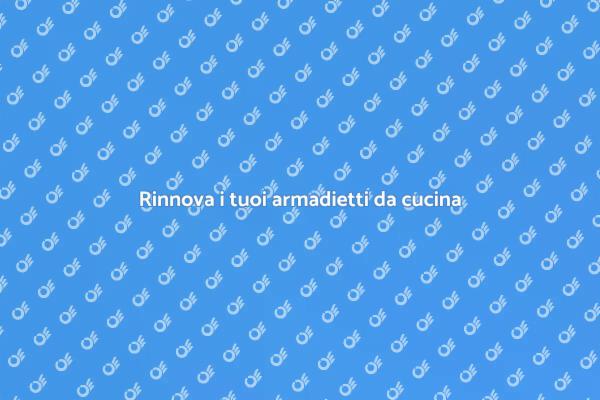 Trasforma la tua cucina con nuovi armadietti