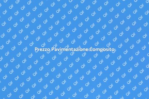 Costo Pavimentazione in Composito