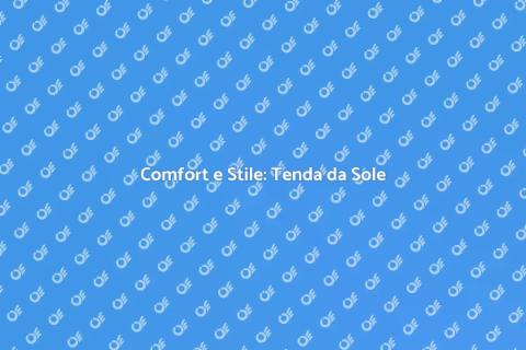 Tenda da Sole per Giardino: Eleganza