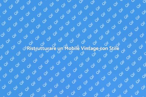 Rimodernare Mobile Salotto Vintage