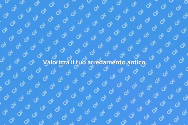 Ristrutturazione di arredamento antico