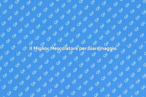 Mescolatore per Compost e Terriccio