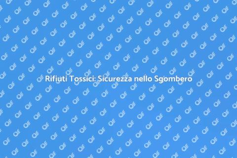 Smaltimento Rifiuti Tossici Sgombero