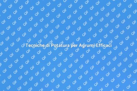 Potatura Agrumi: Arte e Cura Naturale