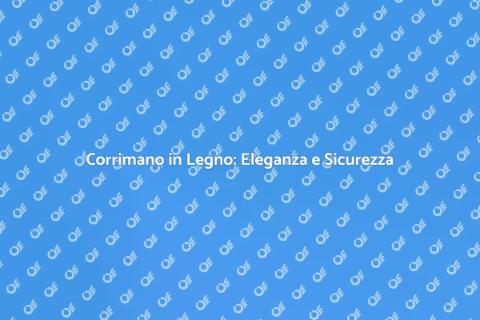 Corrimano in Legno da Esterno Resistente