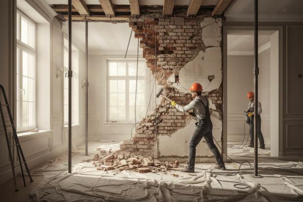 Quanto costa buttare giù un muro portante?