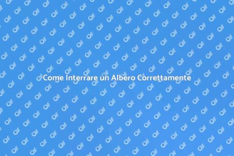 Interrare un Albero: Guida Pratica