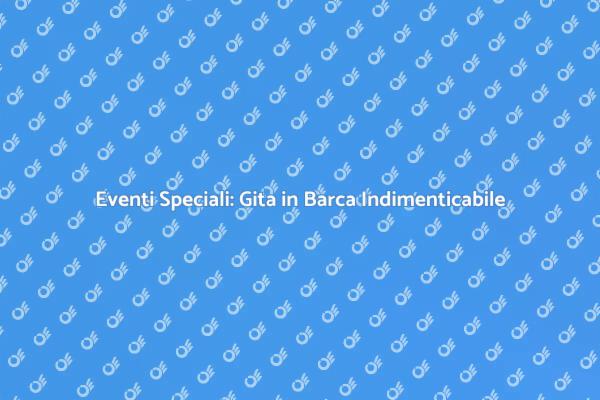 Festeggia con una Gita in Barca Unica