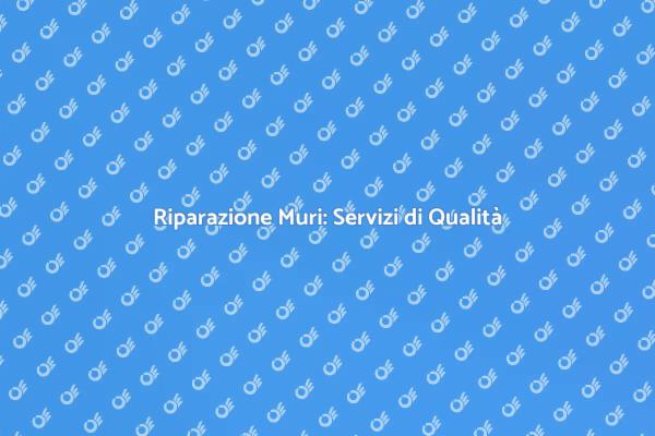 Trasforma i Tuoi Muri con Esperti