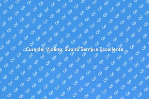 Manutenzione Violino: Suono Perfetto