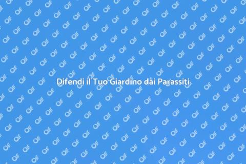 Fumigazione per Parassiti in Giardino