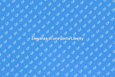 Porta in stile Liberty per interni