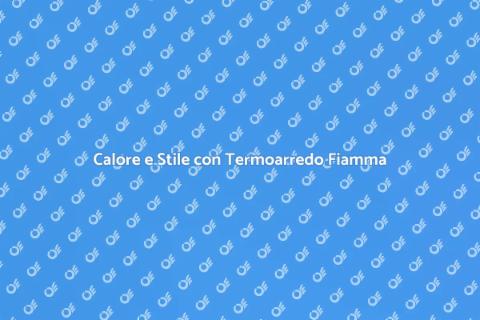 Termoarredo Design Effetto Fiamma