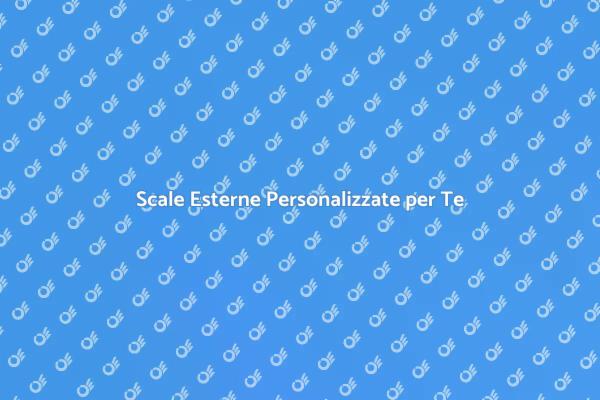 Scale Esterni: Design e Funzionalità