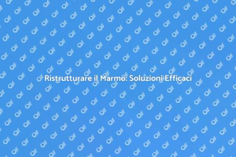 Sostituire il Marmo Danneggiato in Casa