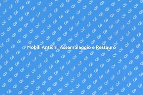 Assemblaggio Mobili Antichi: Arte e Storia