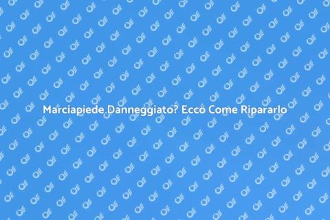 Riparare il Marciapiede per Sicurezza