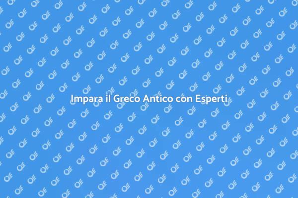 Riscopri il Greco Antico con Noi