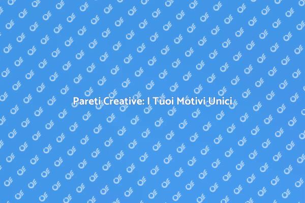 Finiture Murarie: Stile e Creatività