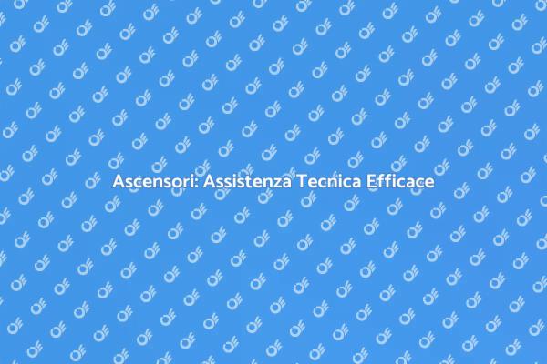 Assistenza Professionale per Ascensori