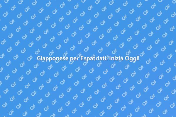 Impara il Giapponese per Espatriati