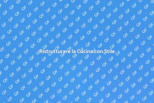 Cucina con Isola: Ristruttura con Stile