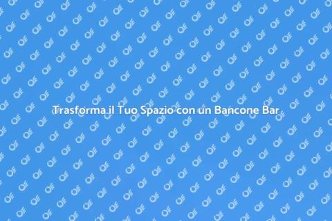 Bancone Bar con Attrezzi da Cocktail