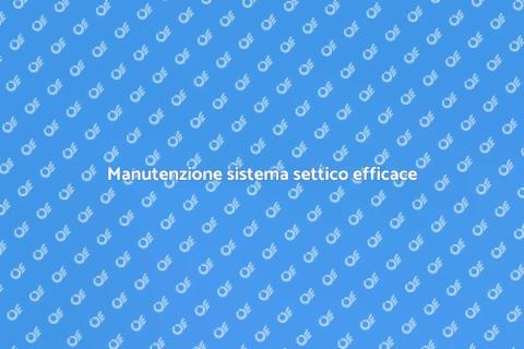 Assistenza personalizzata sistema settico