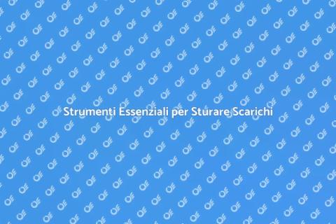 Attrezzatura per Sturare Scarichi
