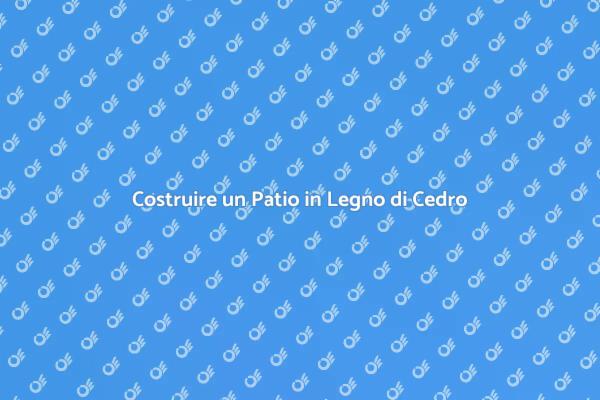Trasforma il Tuo Spazio con un Patio