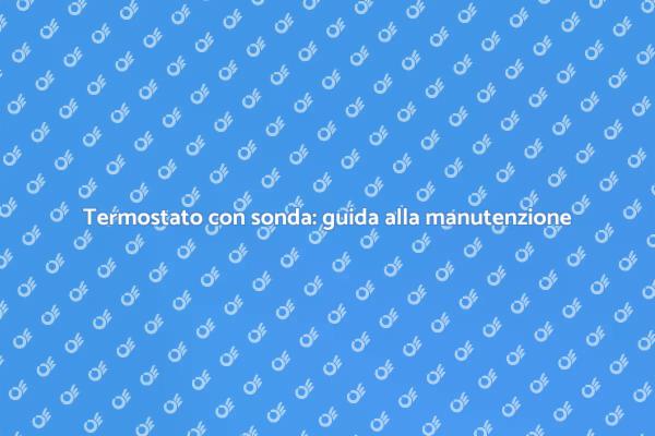 Importanza del termostato con sonda