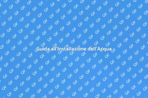 Installare Linea Principale Acqua