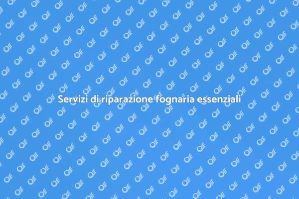 L'importanza della riparazione fognaria