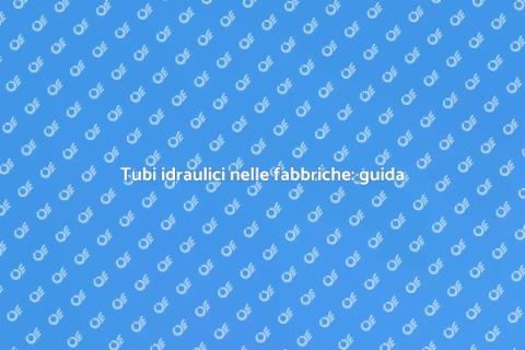 Installazione tubi sistema idraulico