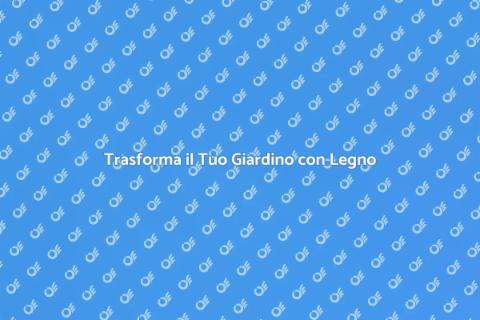 Set da Pranzo in Legno per Esterni