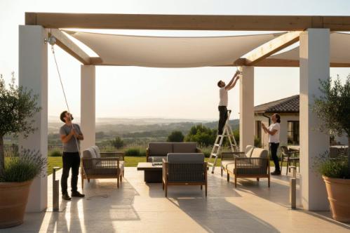 installare vela ombreggiante