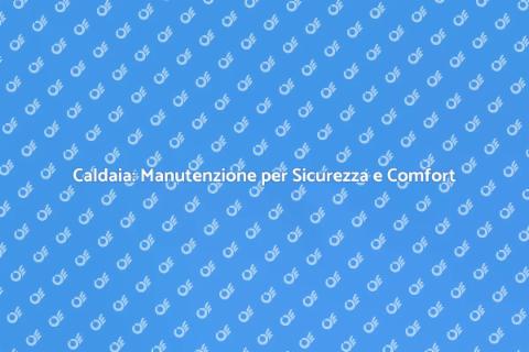 Manutenzione Caldaia: Comfort e Sicurezza