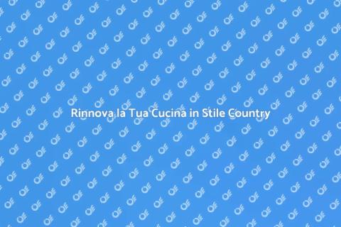 Cucina Rustica in Stile Country