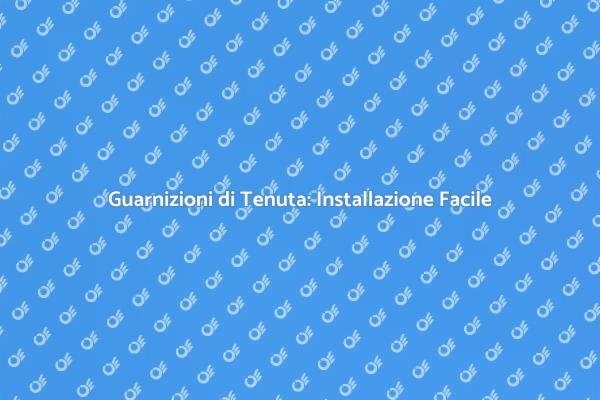 Proteggi la Tua Casa con Guarnizioni