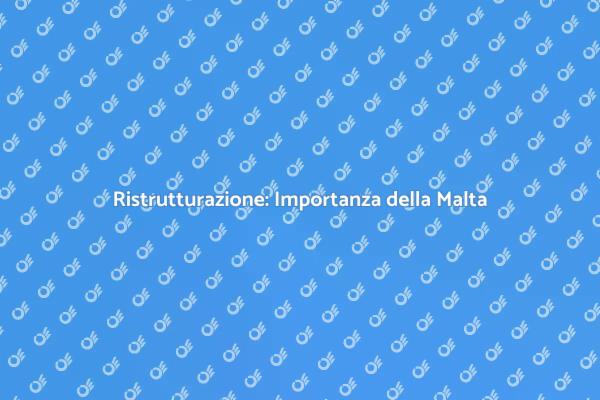 Riparazione di Malta: Fondamentale per Casa