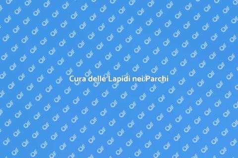 Manutenzione Lapide Parco Memoriale