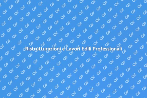 Ristruttura la tua casa con esperti
