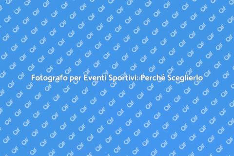 Assumere un Fotografo per Eventi Sportivi
